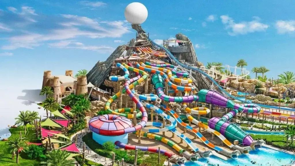 Yas Island near Al Jurf Gardens in Abu Dhabi offering world-class entertainment, leisure attractions, and waterfront experiences.