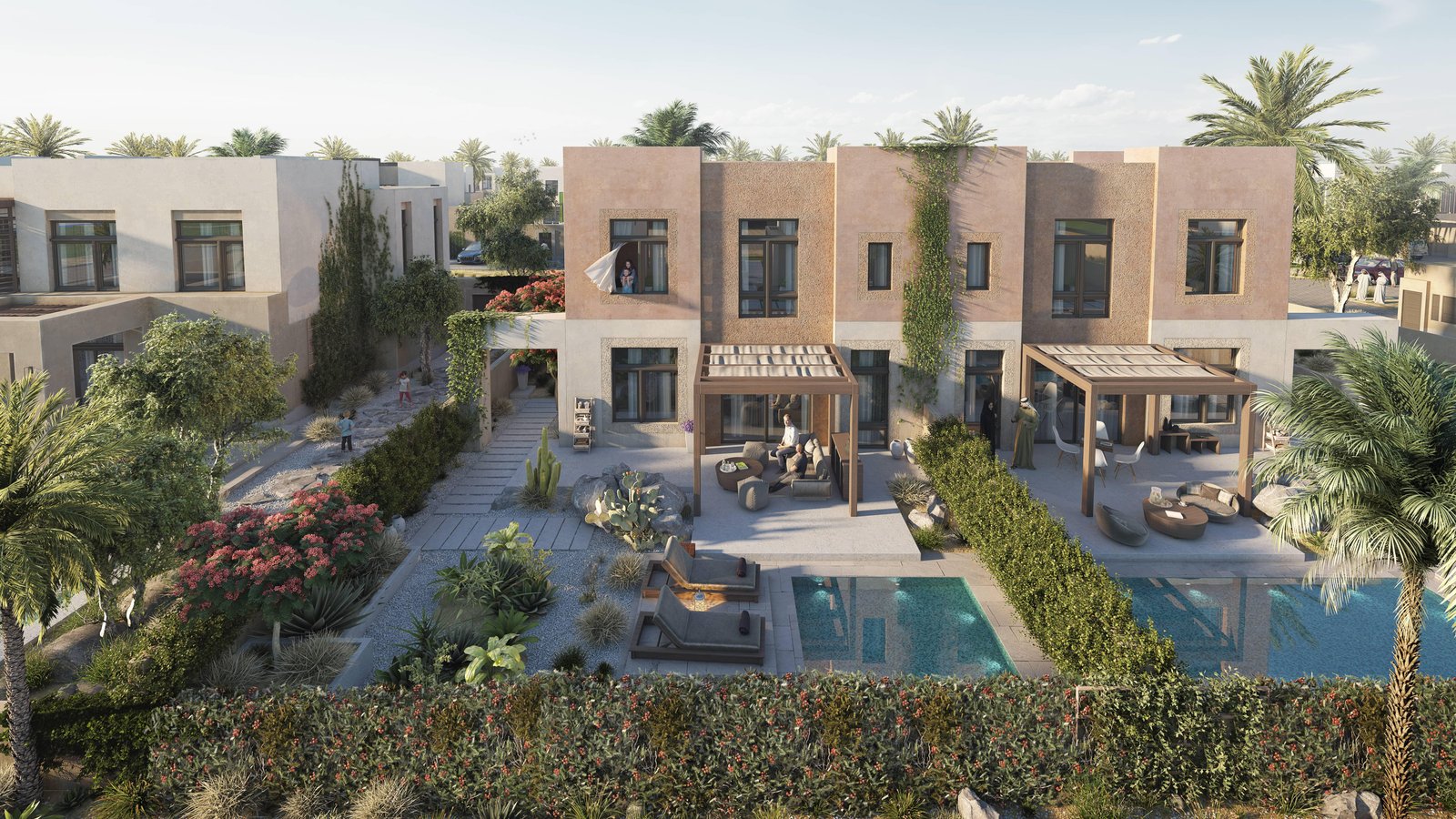 Premium Al Jurf Villas showcasing nature-inspired architecture and exclusive lifestyle within Al Jurf Gardens community